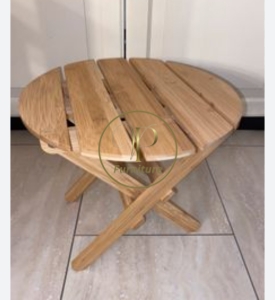 Ghế ngồi mặt tròn trẻ em :350*350*460mm gỗ Acacia màu oil mẫu 1