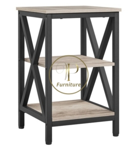 Kệ đầu giường :370*370*550mm mdf +gỗ Acacia sơn nc mẫu 12