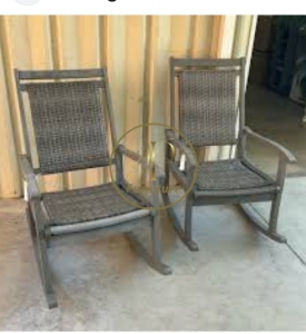 Ghế roocking đan mây mẫu 4