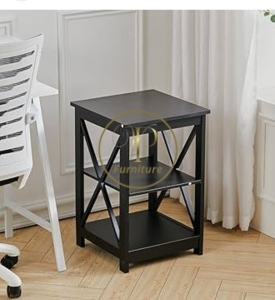 Kệ đầu giường :370*370*550mm mdf +gỗ Acacia sơn nc mẫu 6