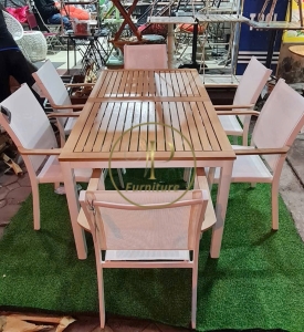 Bộ bàn cà phê đan mây mẫu 4