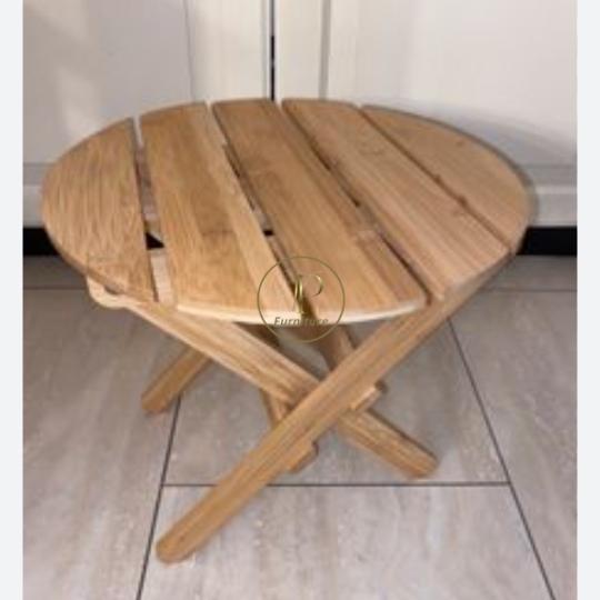 Ghế ngồi mặt tròn trẻ em :350*350*460mm gỗ Acacia màu oil mẫu 1