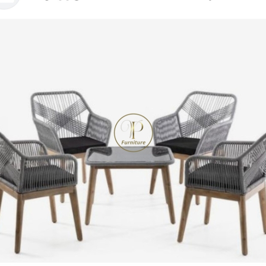 Bộ bàn ghế đan mây mẫu 3
