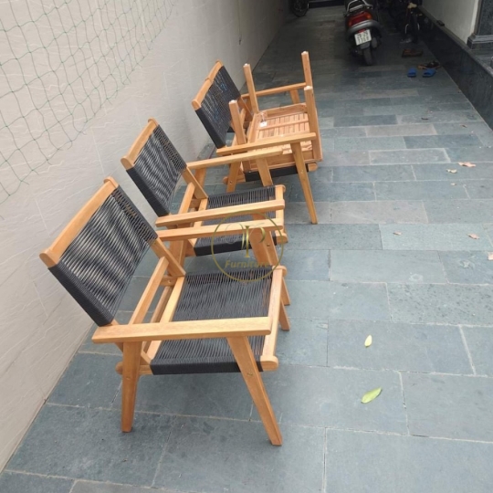 Ghế đan mây mẫu 12