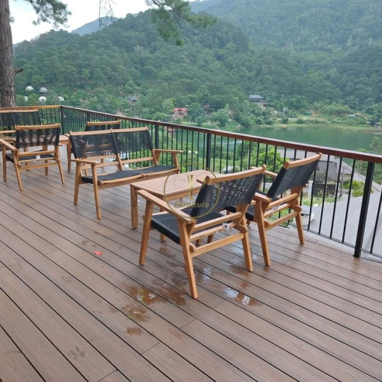 Bộ ghế đan mây mẫu 2