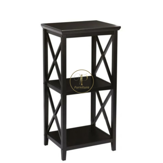 Kệ đầu giường :370*370*550mm mdf +gỗ Acacia sơn nc mẫu 4