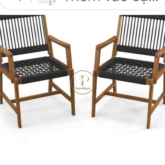 Ghế 1đan dây : 550*600*700mm gỗ Acacia màu oil mẫu 5