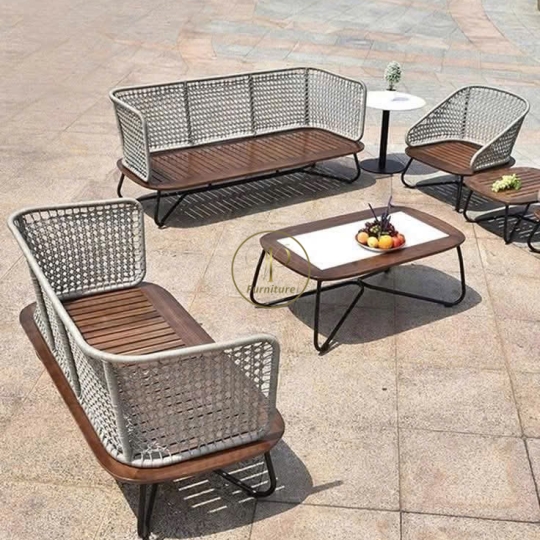 Bộ sofa đan mây mẫu 1