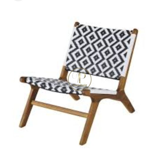 Ghế 1 đan dây :550*600*700mm gỗ Acacia màu oil mẫu 1