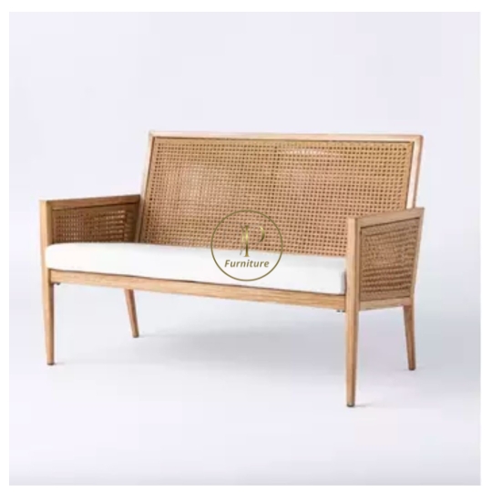 Ghế hai đan mây mẫu 2