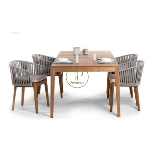 Bộ bàn ghế đan mây mẫu 1