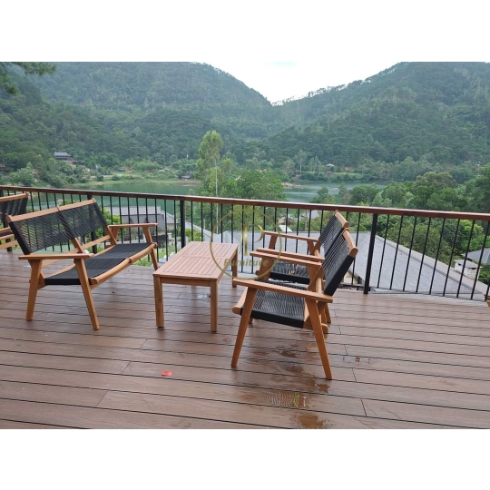 Bộ ghế đan mây mẫu 2