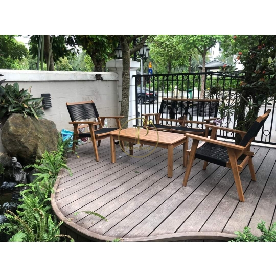 Bộ ghế đan mây mẫu 3