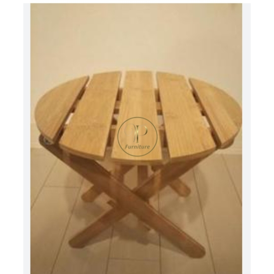 Ghế ngồi mặt tròn trẻ em :350*350*460mm gỗ Acacia màu oil mẫu 3