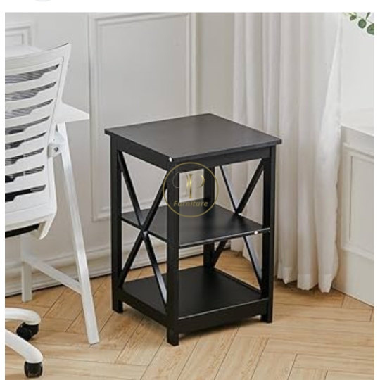 Kệ đầu giường :370*370*550mm mdf +gỗ Acacia sơn nc mẫu 6