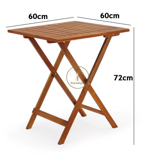Bộ Bistro bàn :600*600*720 ghế 360*520*820mm