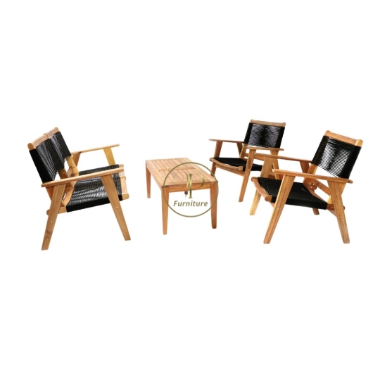 Bộ ghế đan mây mẫu 1
