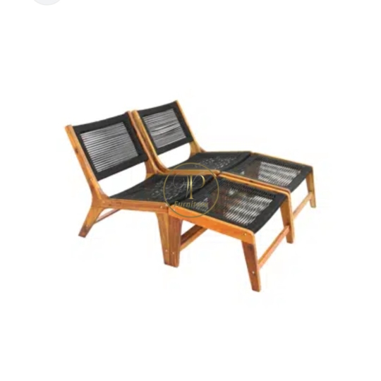Ghế đơn đan mây có gác chắn mẫu 2