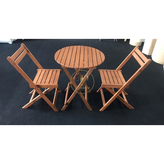 Bộ bàn ghế xếp 93x60xH18